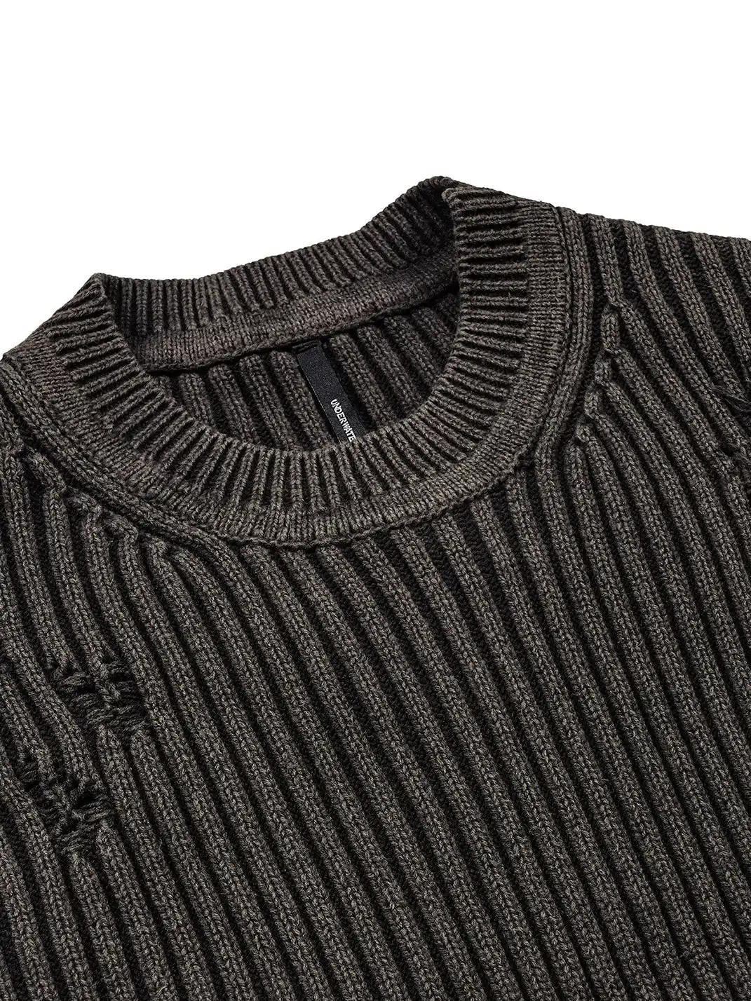 UNDERWATER | Wasteland Ripped Sweater Charcoal