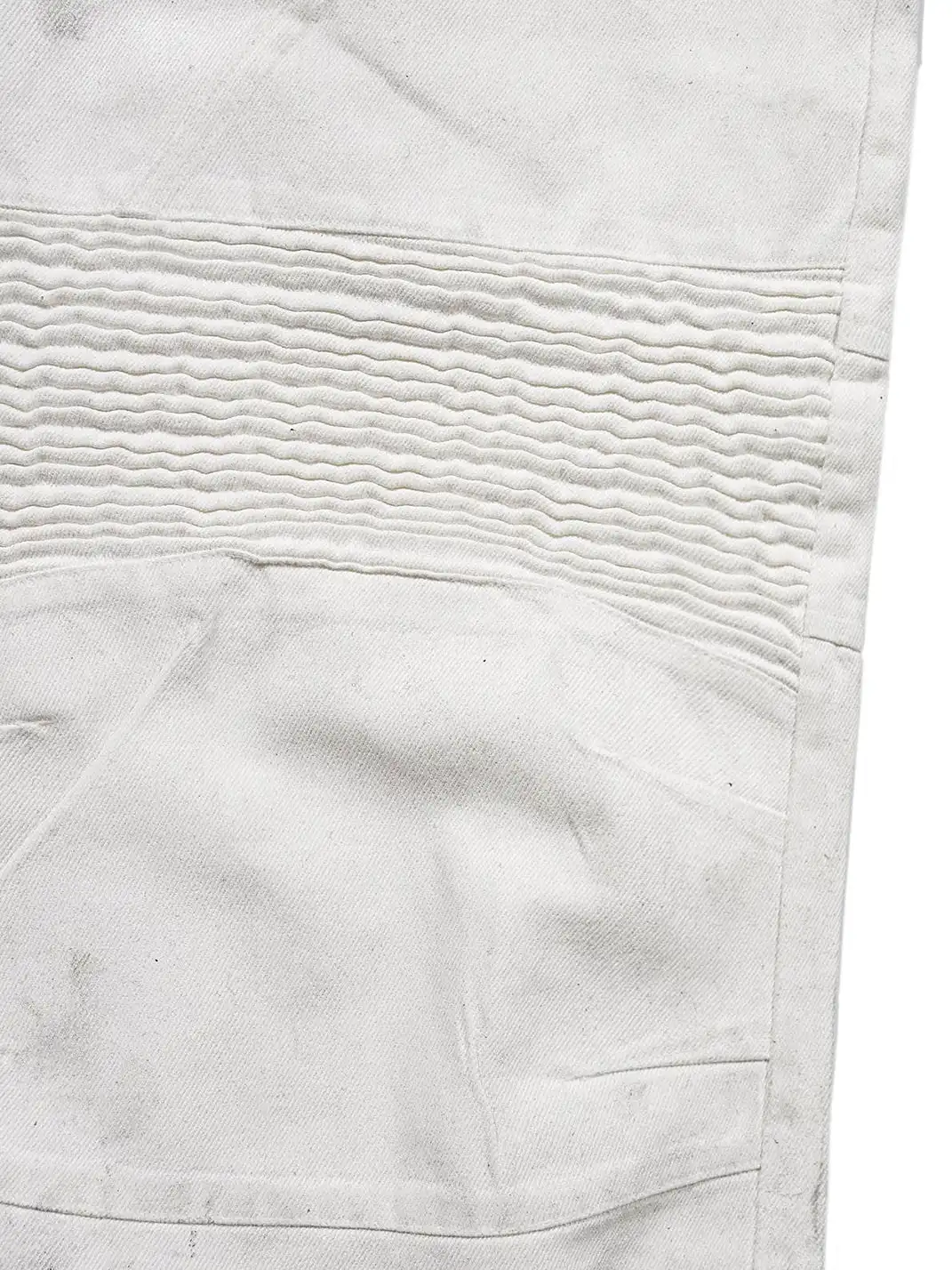 UNDERWATER | Infernal Gaze Crinkled Waxed Wide-Leg Pants White