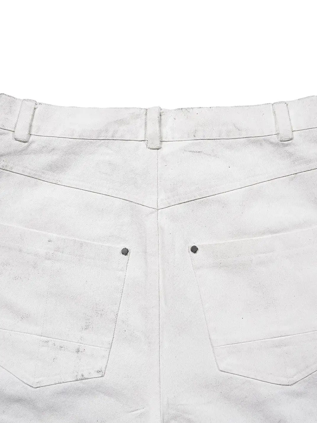 UNDERWATER | Infernal Gaze Crinkled Waxed Wide-Leg Pants White