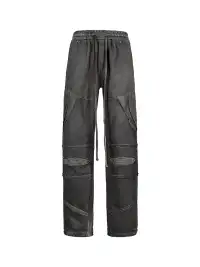 UNDERWATER | Distressed Demon Clad Deconstructed Pants
