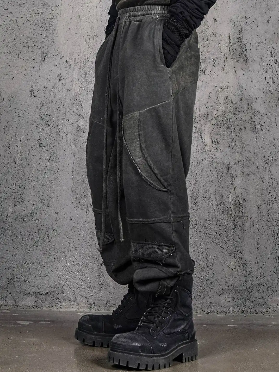 UNDERWATER | Distressed Demon Clad Deconstructed Pants