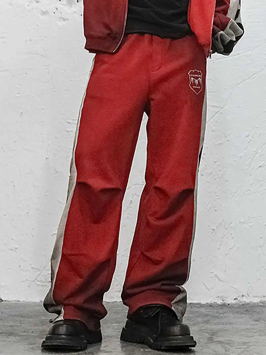 UNDERWATER | Skeleton Distressed Contrast Panel Sweatpants