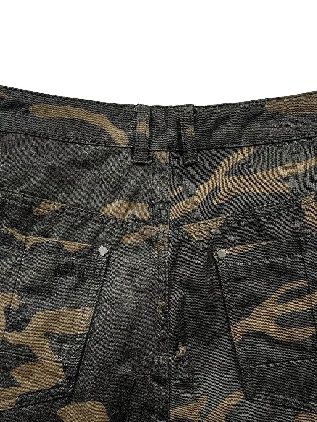 UNDERWATER | Camo Deconstructed Fang-Paneled Pants