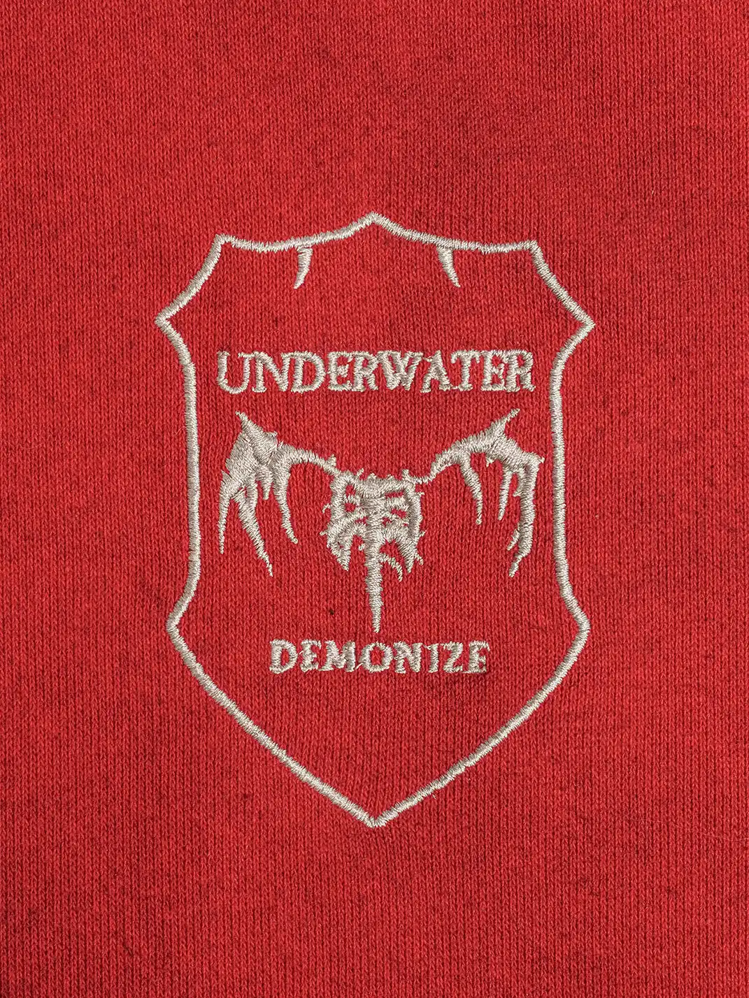 UNDERWATER | Skeleton Distressed Contrast Panel Hooded Jacket