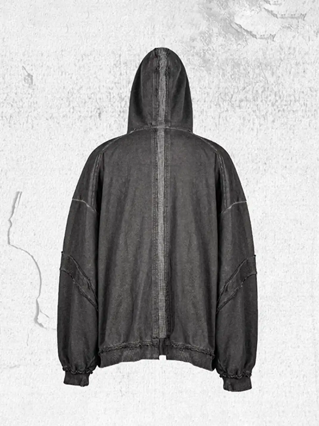 UNDERWATER | Distressed Demon Clad Deconstructed Hooded Jacket