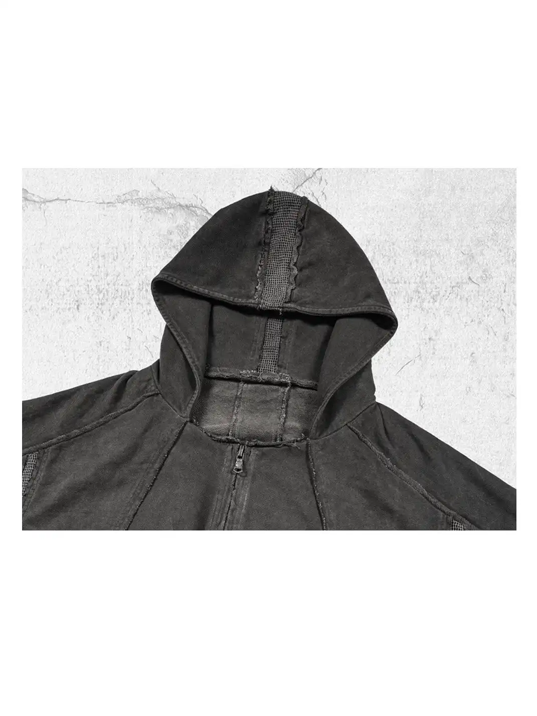 UNDERWATER | Distressed Demon Clad Deconstructed Hooded Jacket