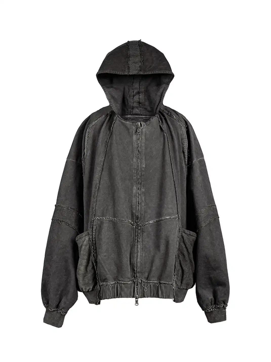 UNDERWATER | Distressed Demon Clad Deconstructed Hooded Jacket