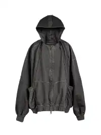 UNDERWATER | Distressed Demon Clad Deconstructed Hooded Jacket
