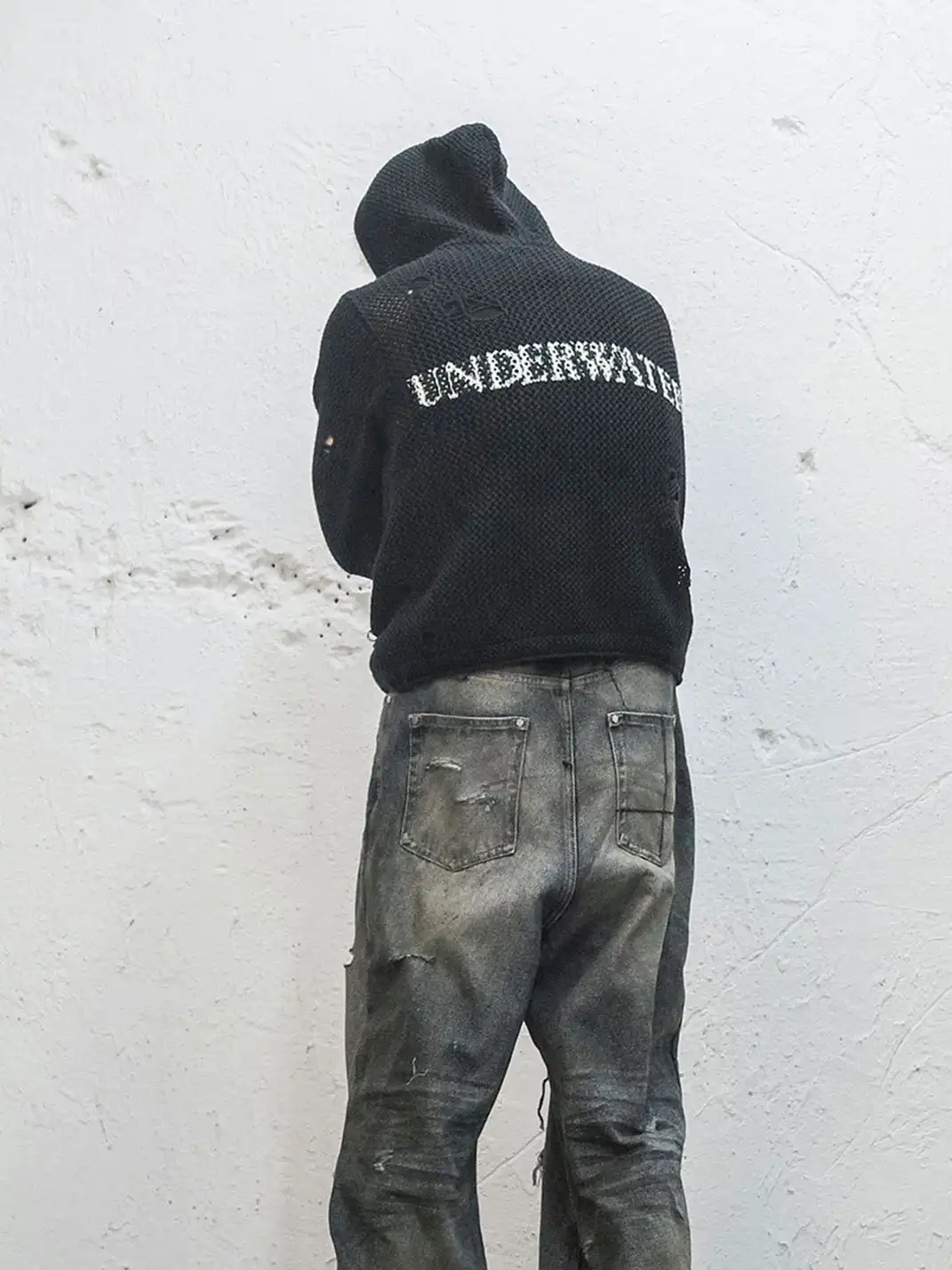 UNDERWATER | Hellbound Wing Hooded Zip-Up Cardigan