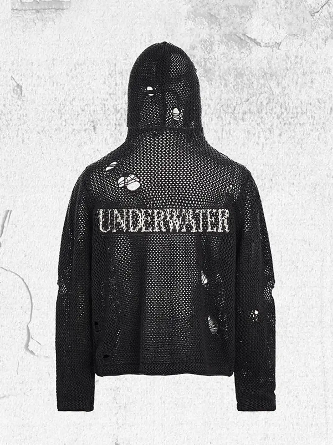 UNDERWATER | Hellbound Wing Hooded Zip-Up Cardigan