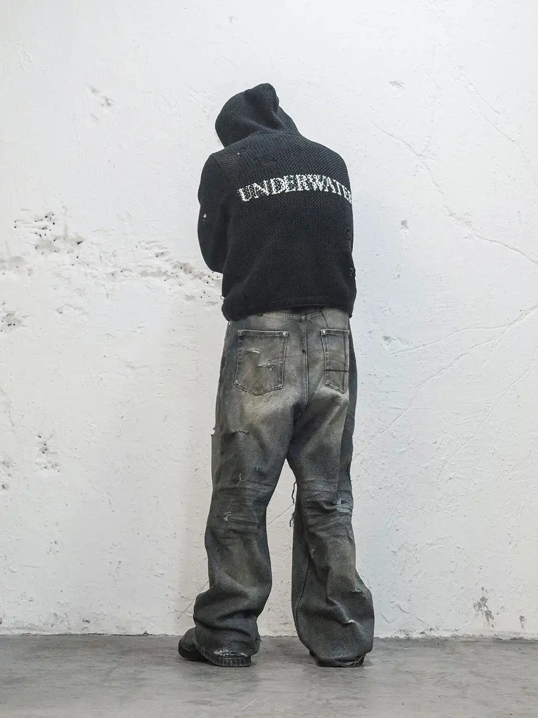 UNDERWATER | Hellbound Wing Hooded Zip-Up Cardigan