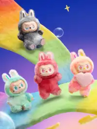 POP MART丨LABUBU Macaron Rubber Face Keychain Figure Blind Box - High Energy Ahead Full Box of 6 Pcs