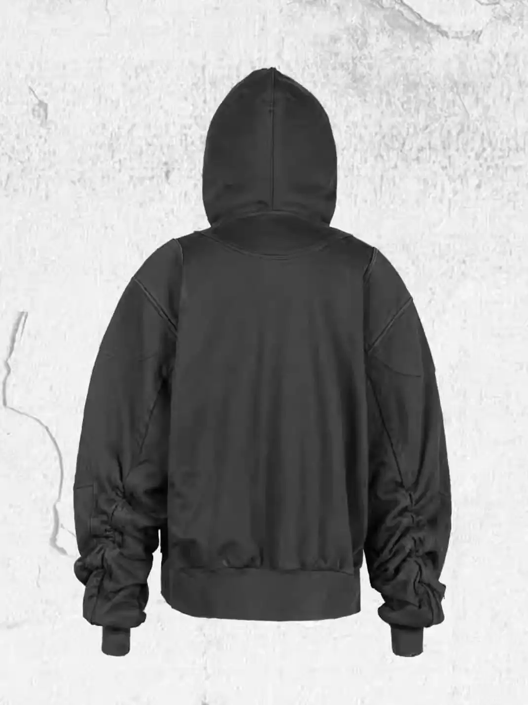 UNDERWATER | Distressed Spliced Fallen Armor Zip-Up Hoodie