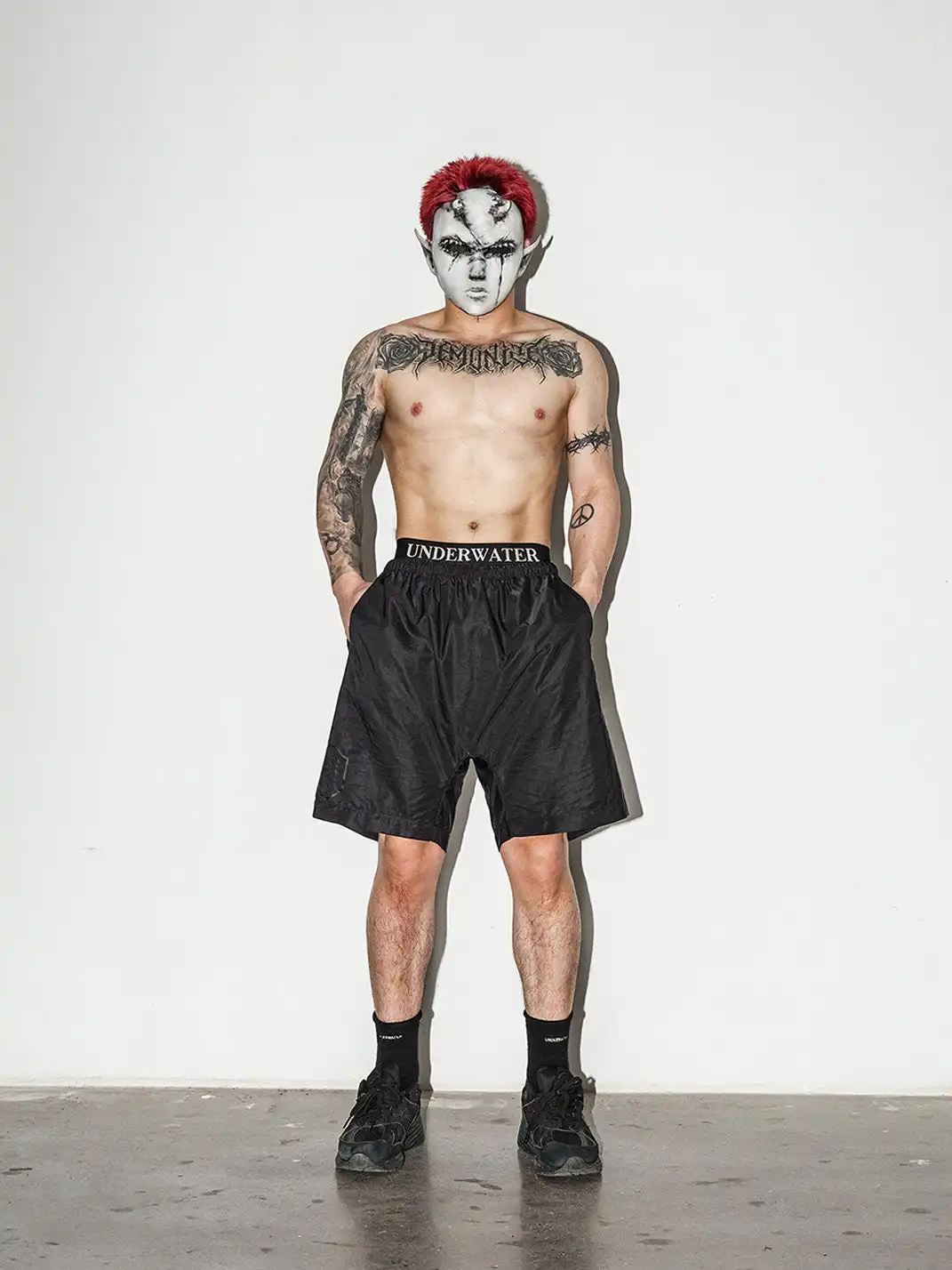 UNDERWATER | Dark Soul LOGO Waistband Stretch Boxer Briefs