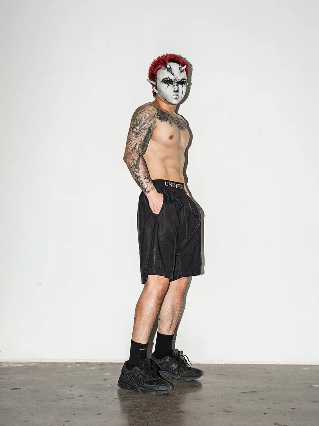 UNDERWATER | Dark Soul LOGO Waistband Stretch Boxer Briefs