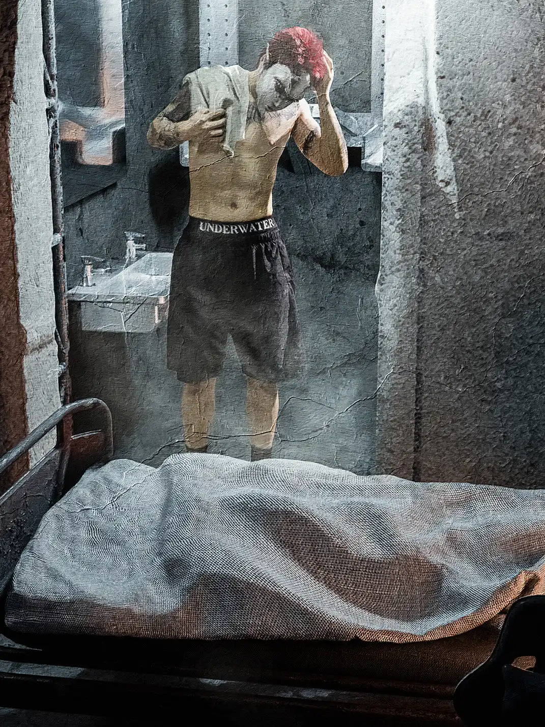 UNDERWATER | Dark Soul LOGO Waistband Stretch Boxer Briefs