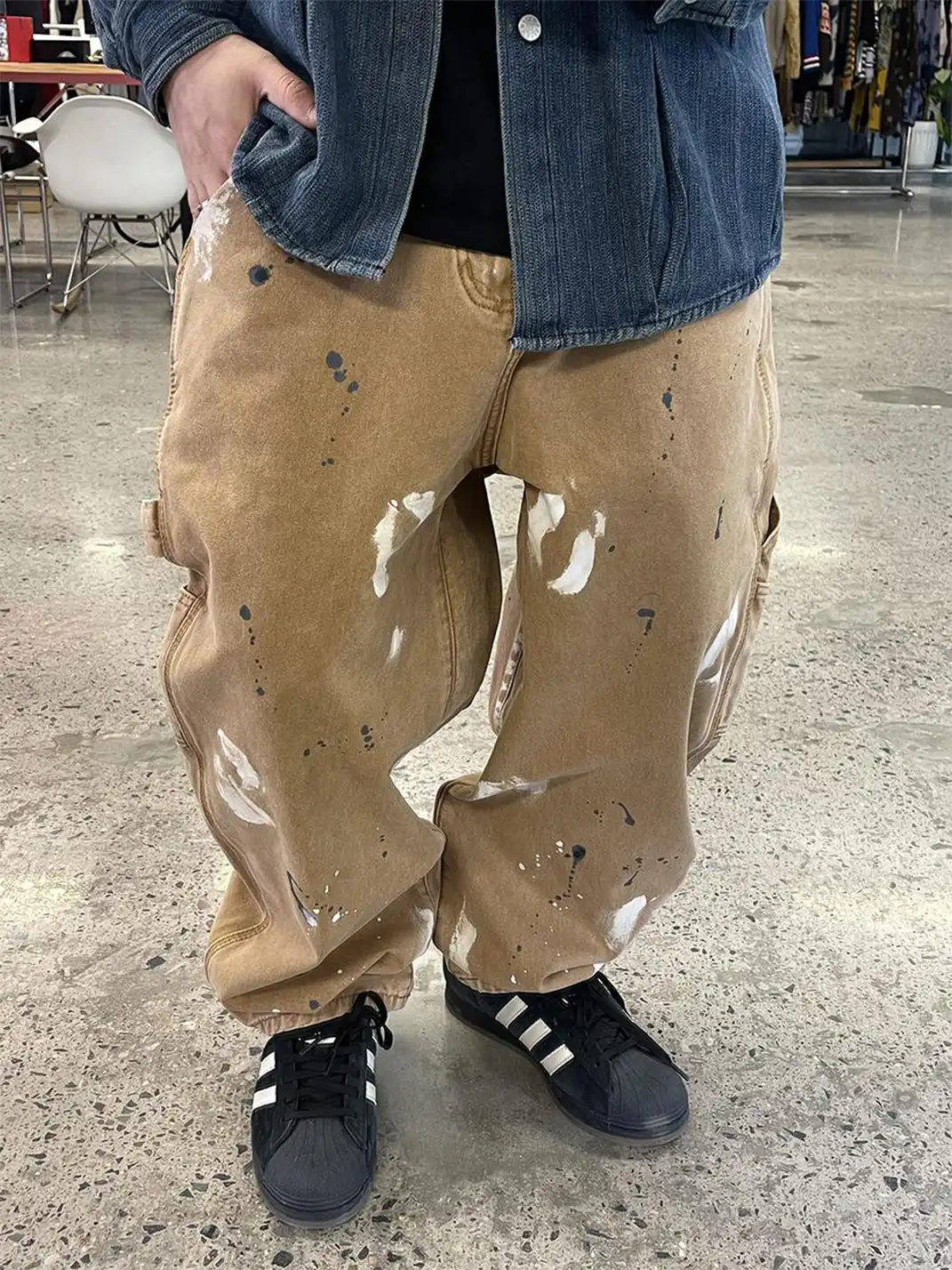 ME DA IGUAL | Printed Cargo Tapered Pants