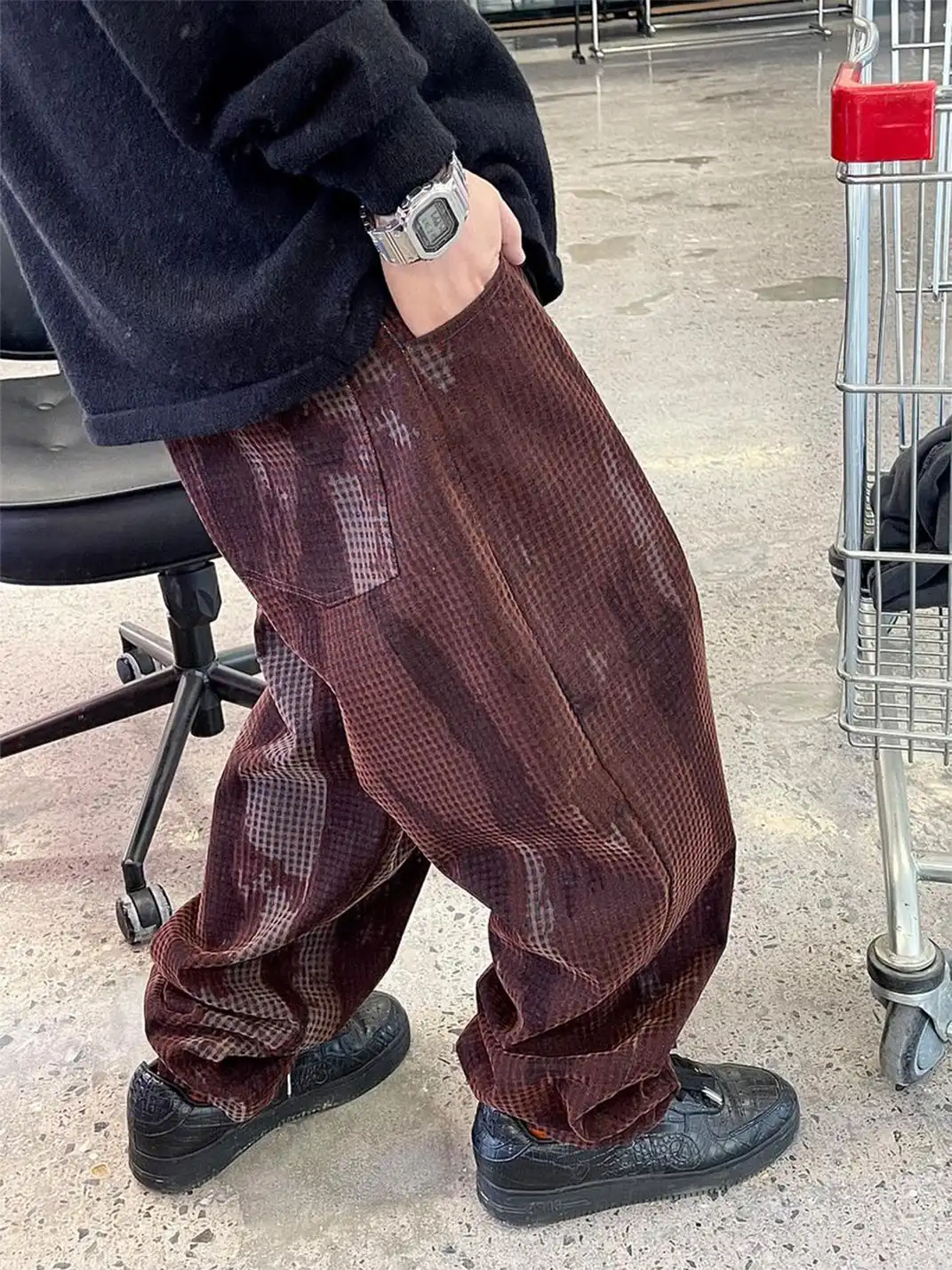 ME DA IGUAL | Tie Dye Plaid Pants