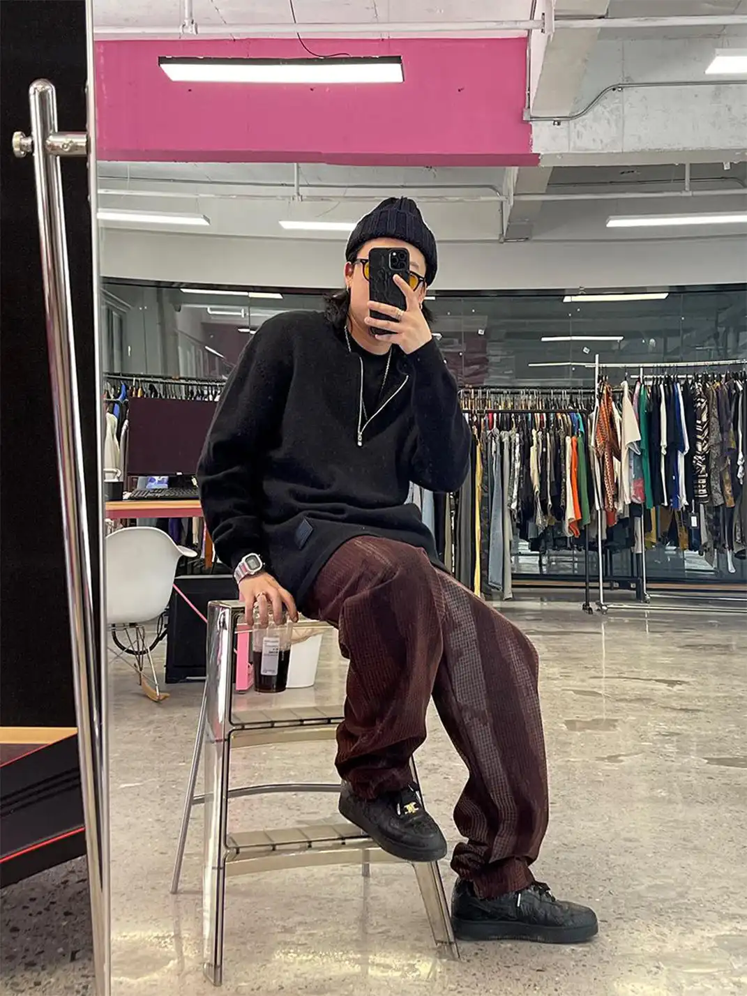 ME DA IGUAL | Tie Dye Plaid Pants