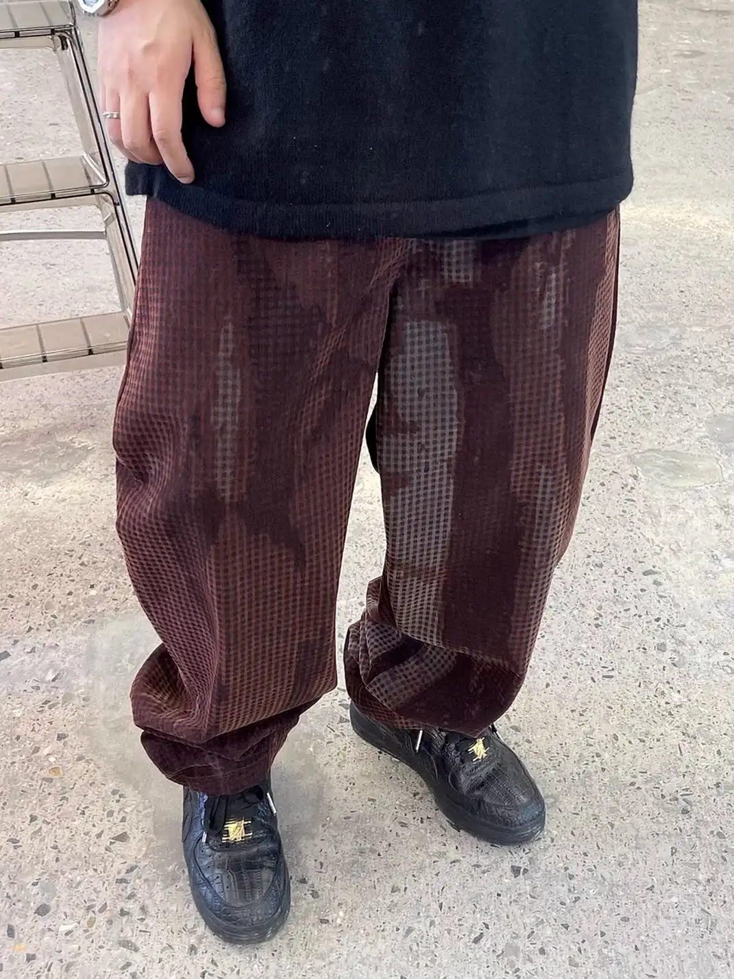 ME DA IGUAL | Tie Dye Plaid Pants