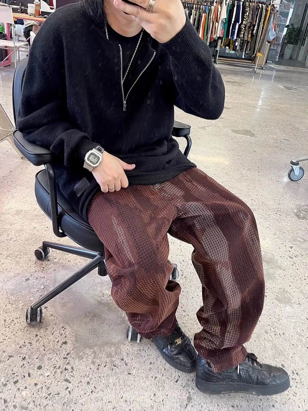 ME DA IGUAL | Tie Dye Plaid Pants