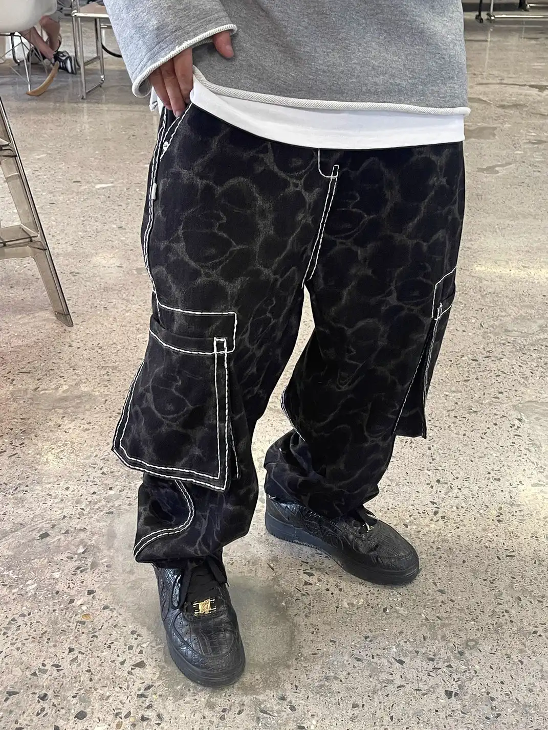 ME DA IGUAL | Leopard Print Curved Jeans
