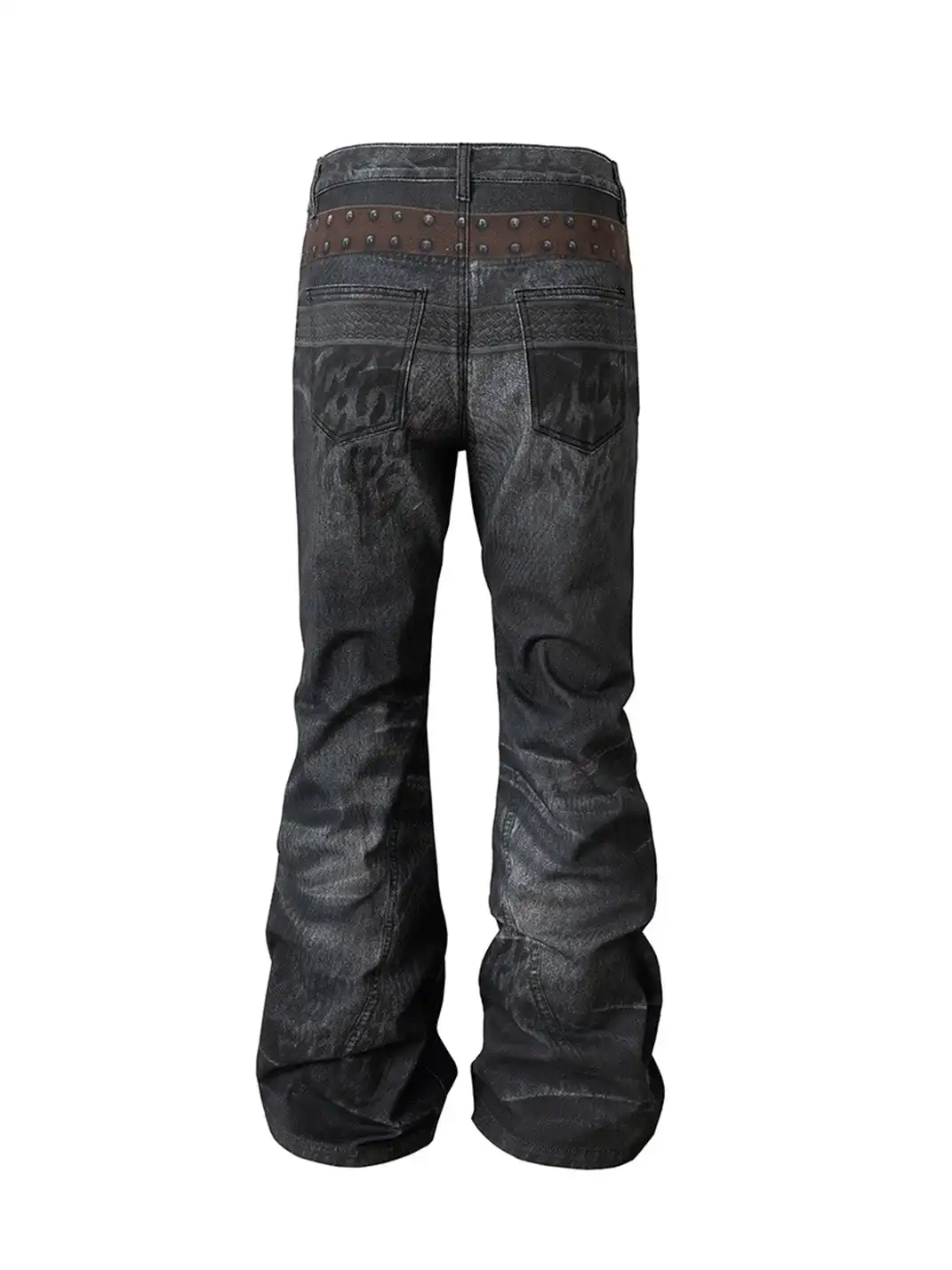 Nastyhub | Printed Wave Leopard Pattern Jeans