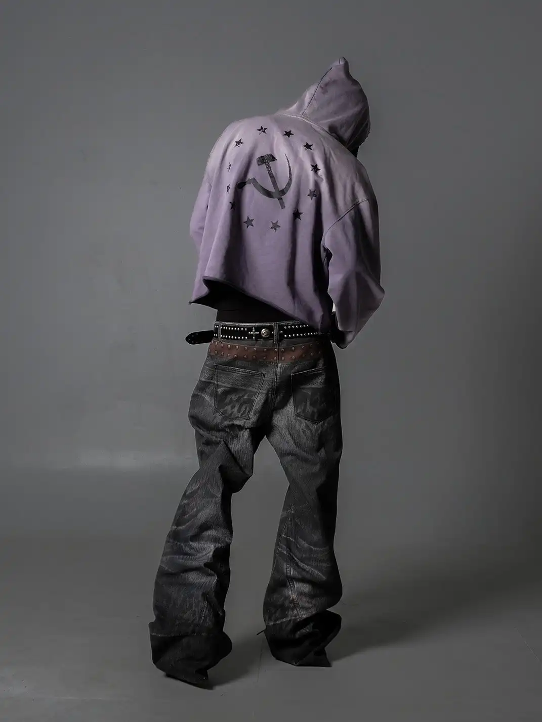 Nastyhub | Printed Wave Leopard Pattern Jeans