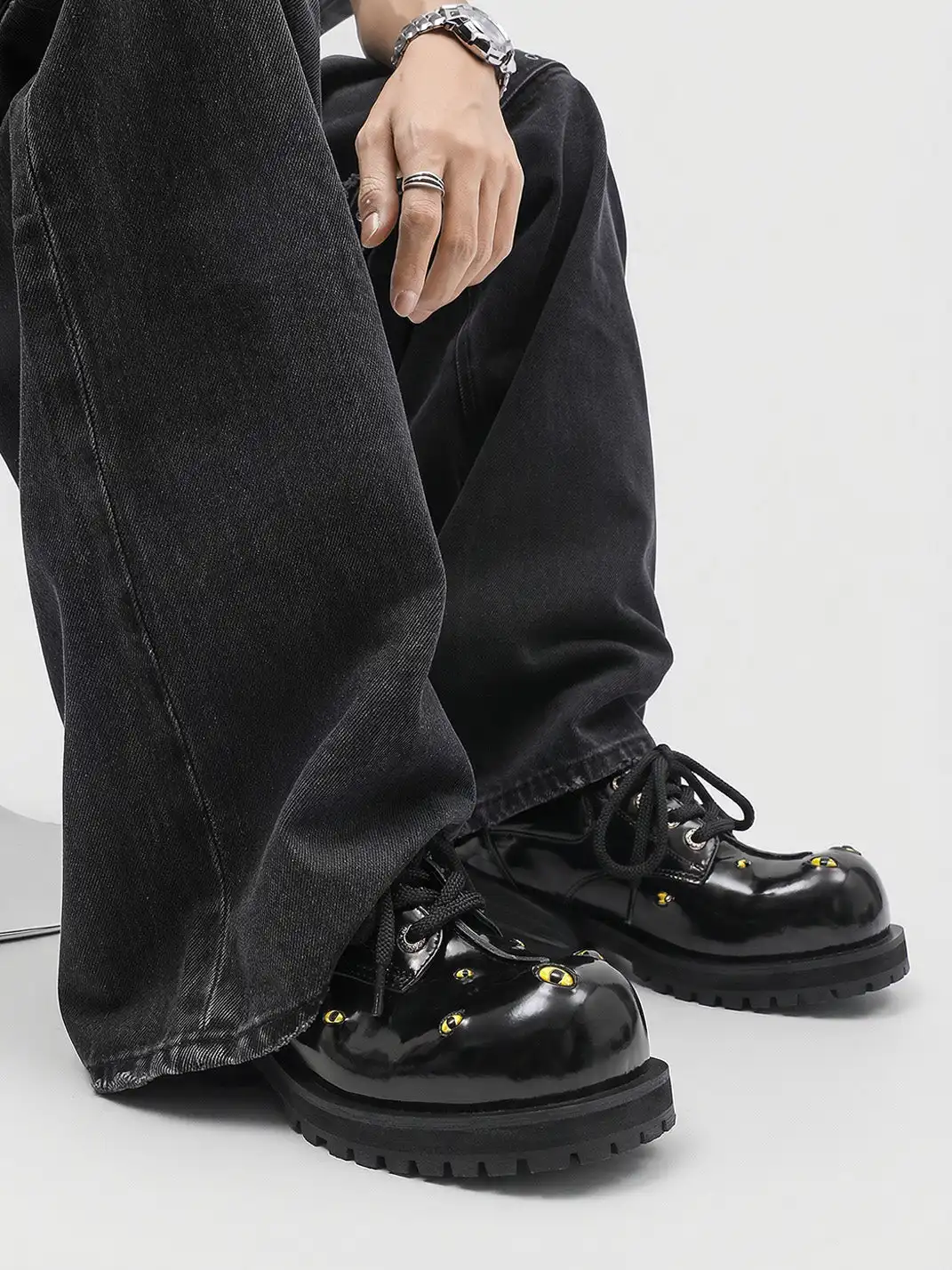 PINJIAHUI | Devil's Eyes Derby Shoes