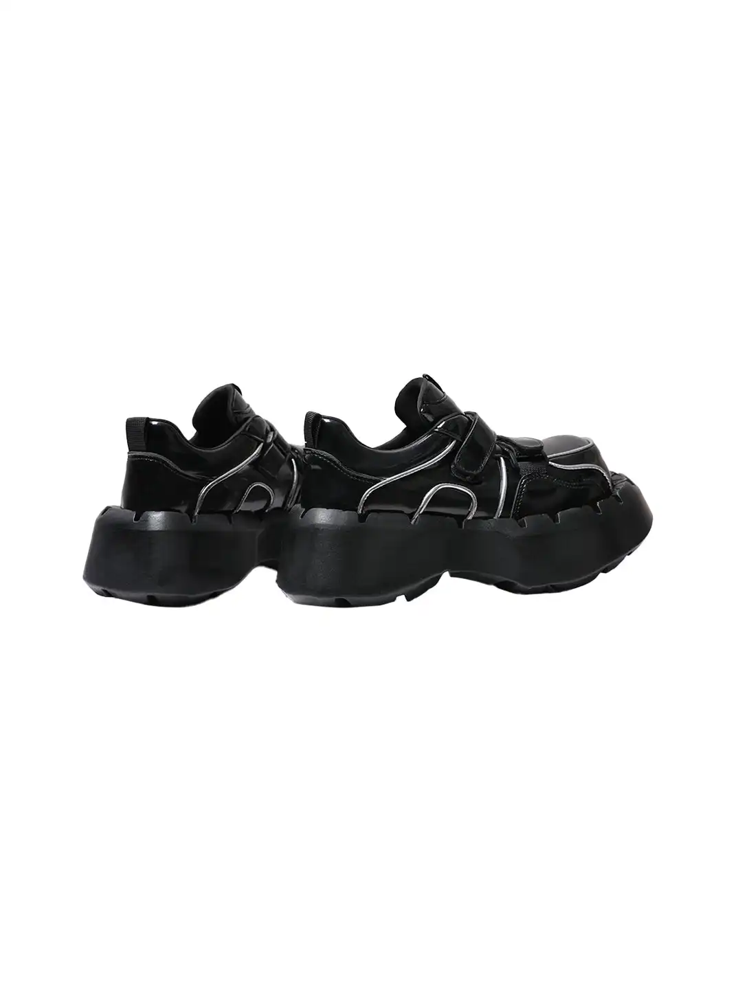 PINJIAHUI | Velcro Platform Shoes