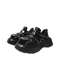PINJIAHUI | Velcro Platform Shoes