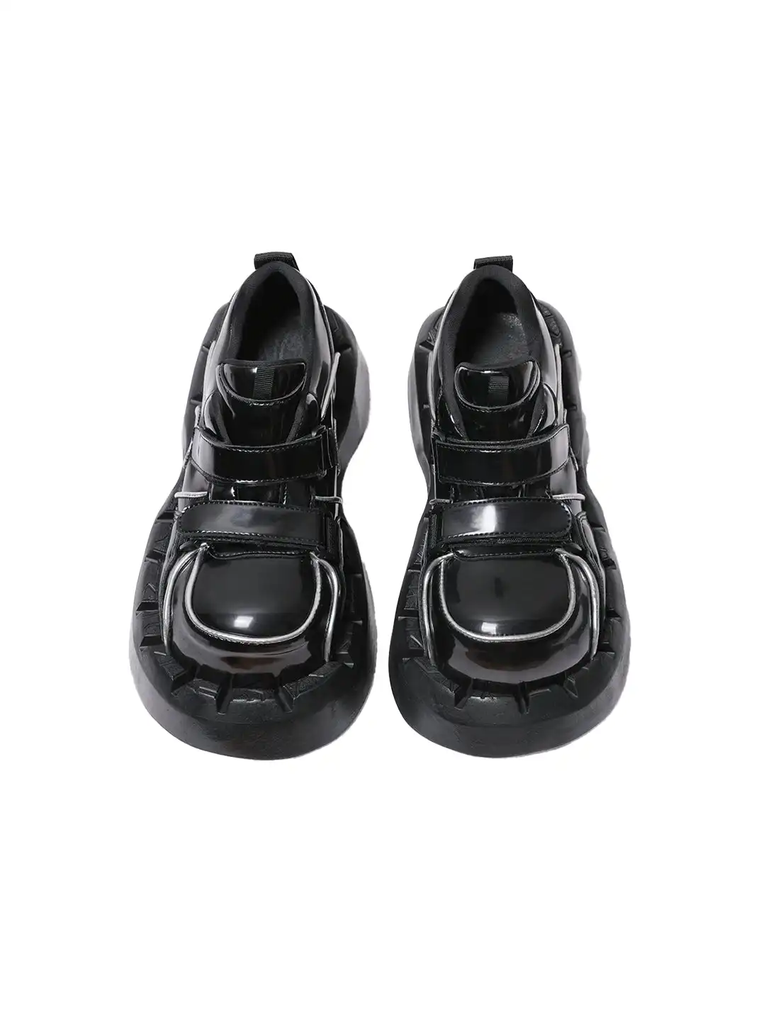 PINJIAHUI | Velcro Platform Shoes
