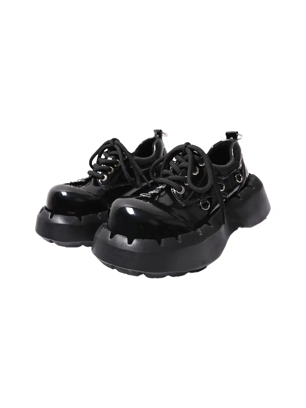 PINJIAHUI | Metal Punk Platform Shoes