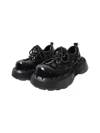 PINJIAHUI | Metal Punk Platform Shoes