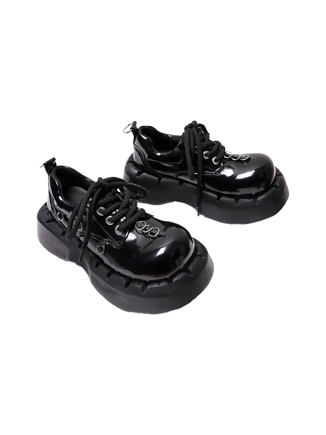 PINJIAHUI | Metal Punk Platform Shoes