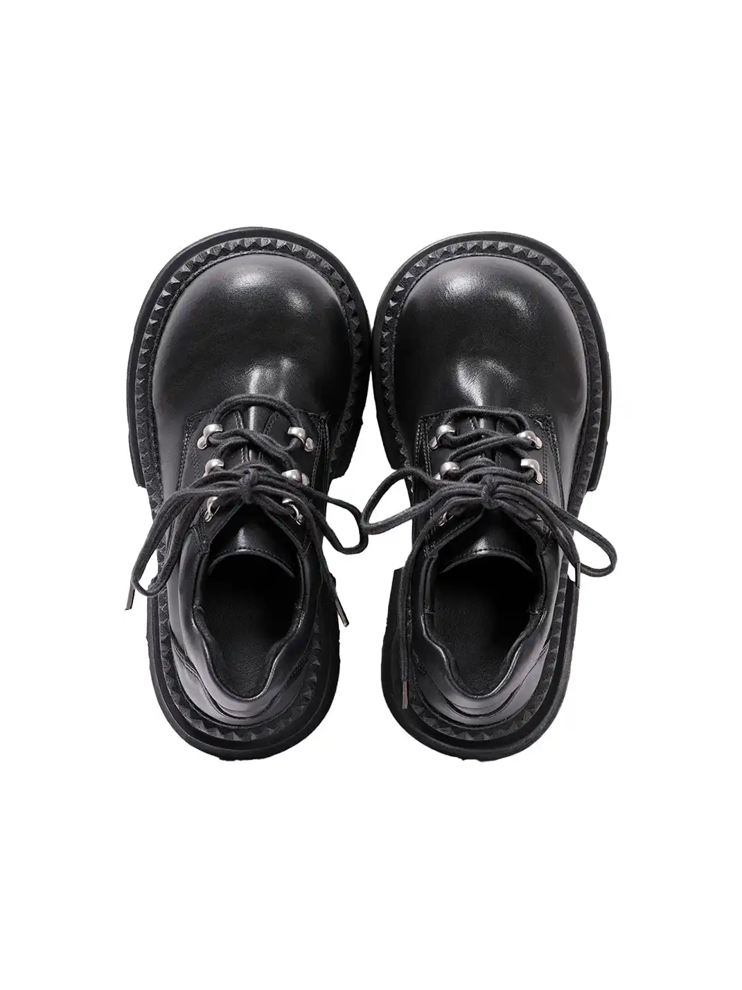PINJIAHUI | Lace-up Leather Derby Shoes
