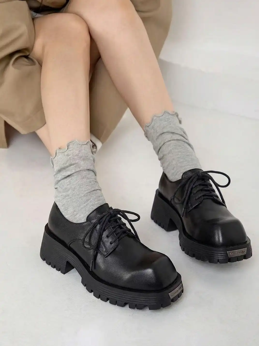 PINJIAHUI | Classic Leather Derby Shoes