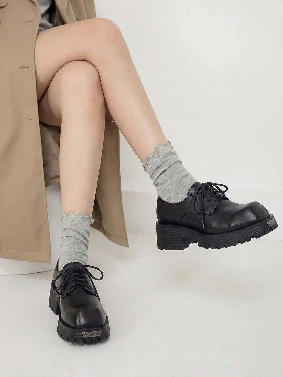 PINJIAHUI | Classic Leather Derby Shoes