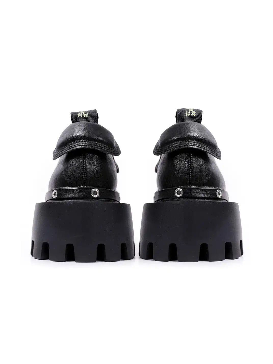 PINJIAHUI | Retro Slip-on Platform Leather Shoes