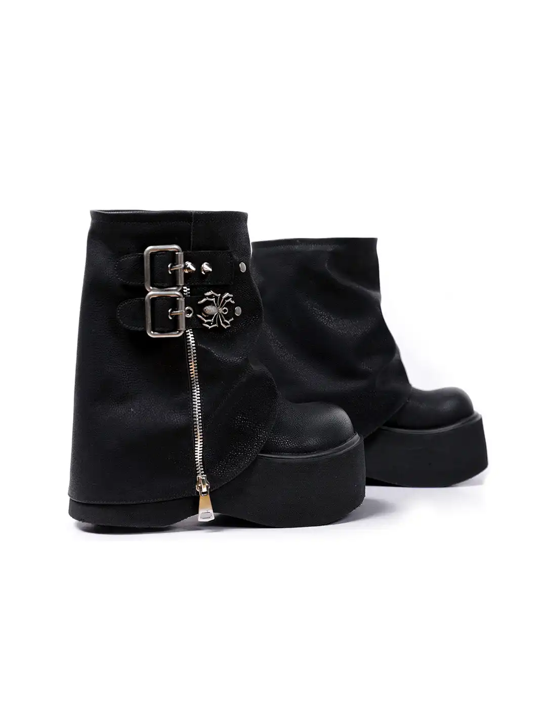 PINJIAHUI | Skull Platform Boots