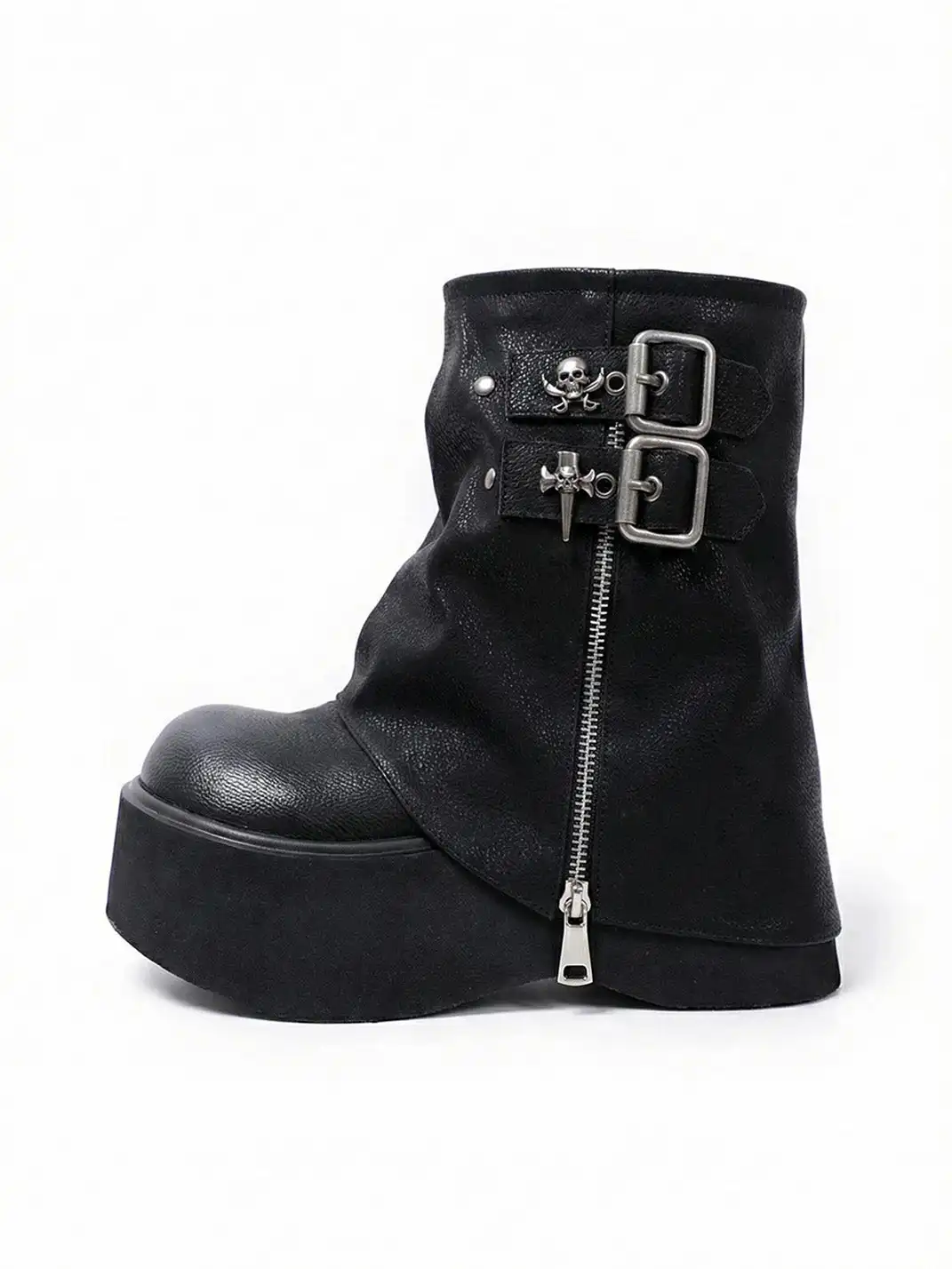 PINJIAHUI | Skull Platform Boots