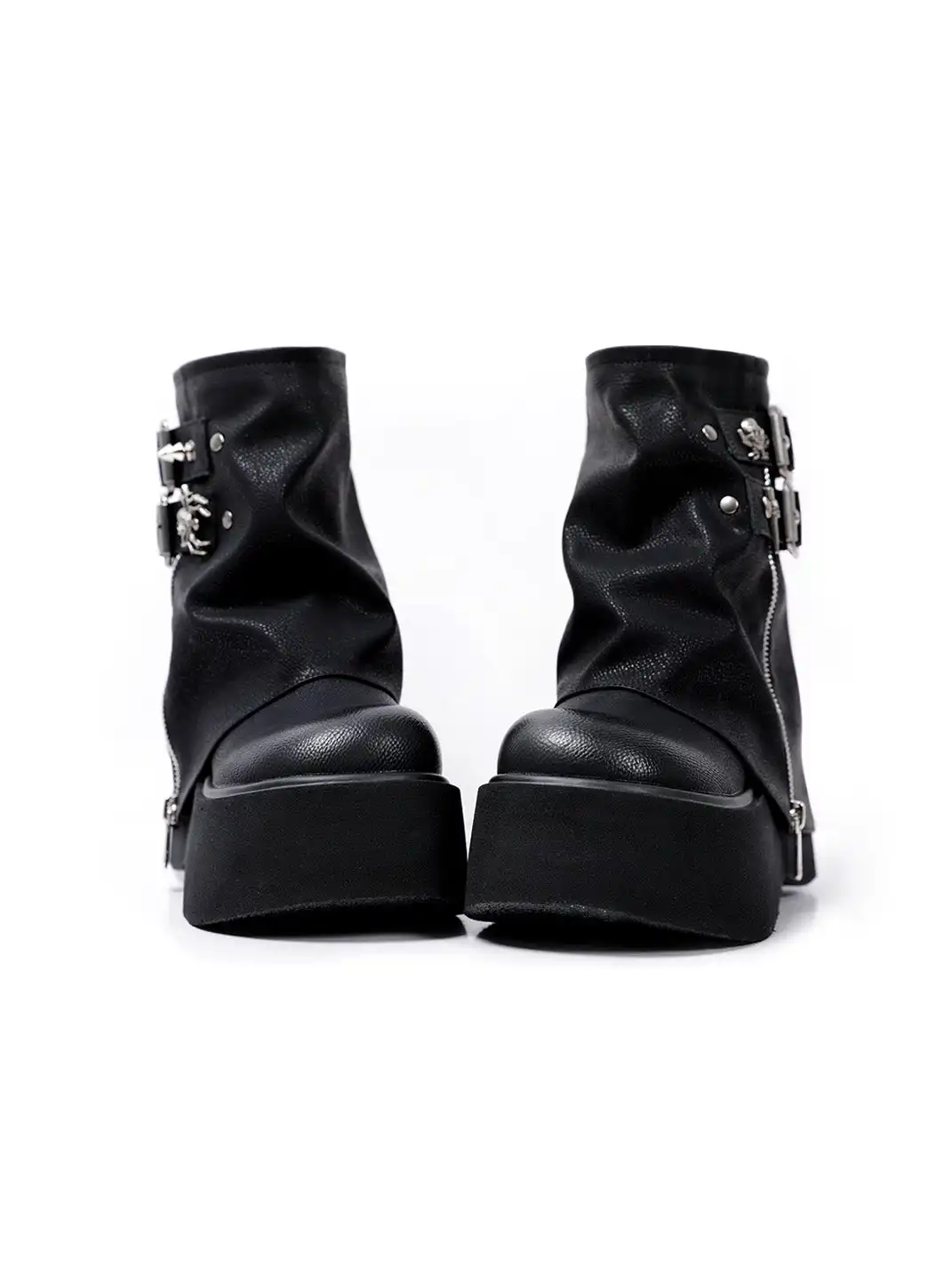 PINJIAHUI | Skull Platform Boots