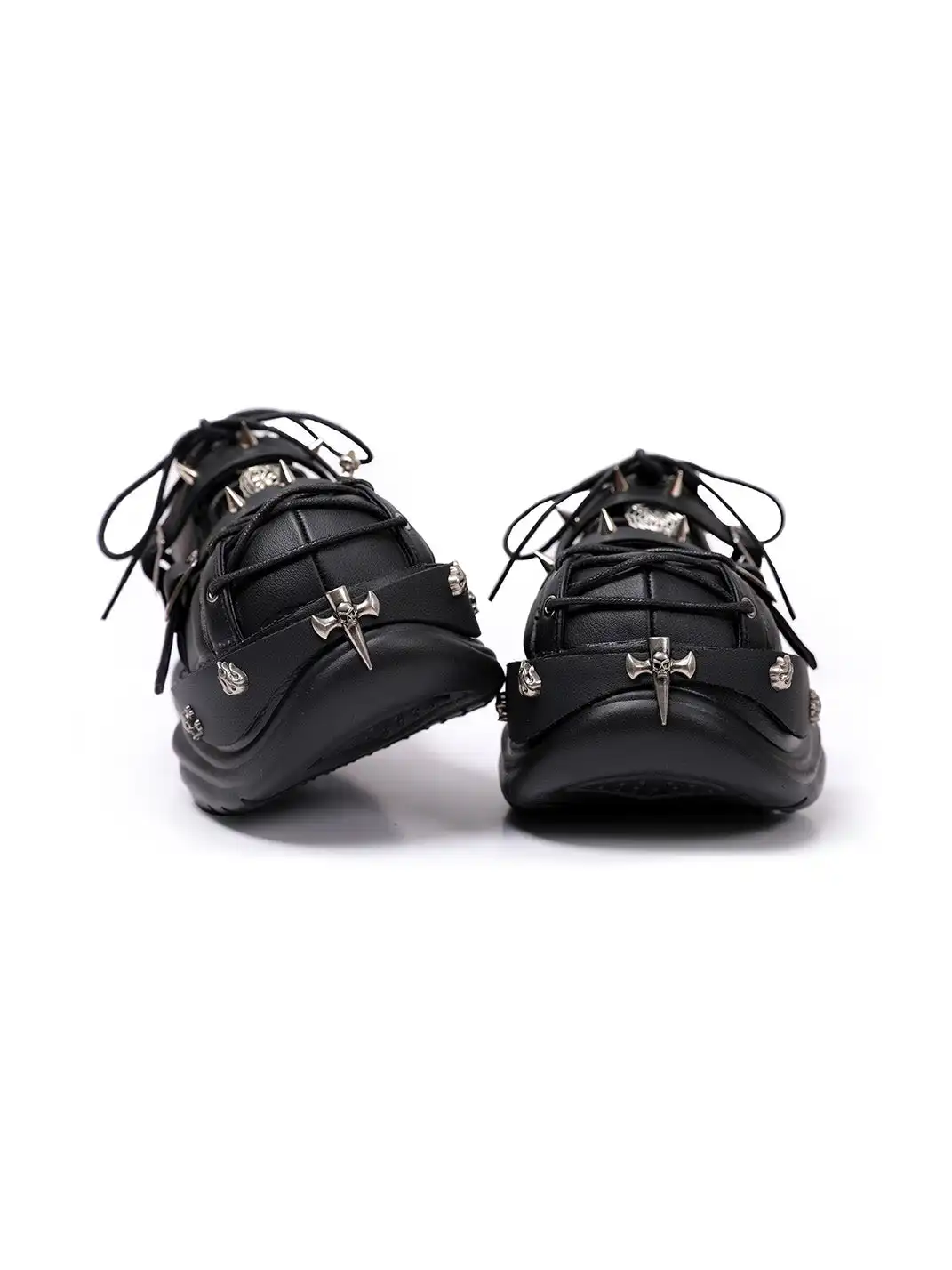 PINJIAHUI | Retro Y2K Metal Punk Platform Shoes
