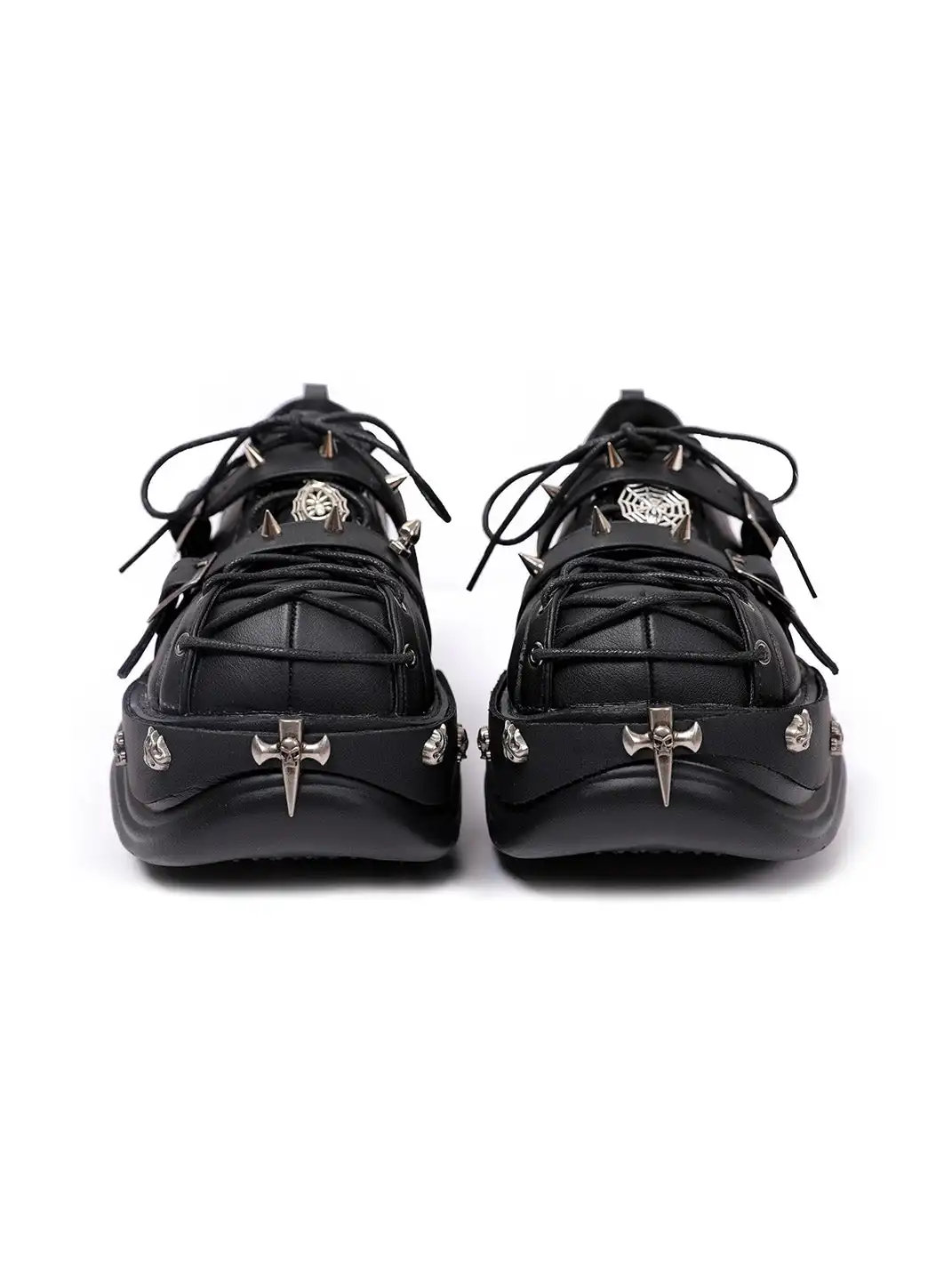PINJIAHUI | Retro Y2K Metal Punk Platform Shoes