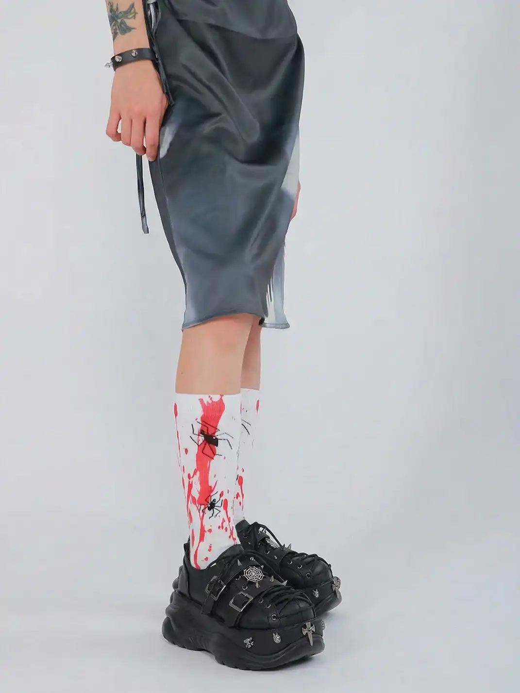 PINJIAHUI | Retro Y2K Metal Punk Platform Shoes