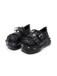 PINJIAHUI | Retro Y2K Metal Punk Platform Shoes
