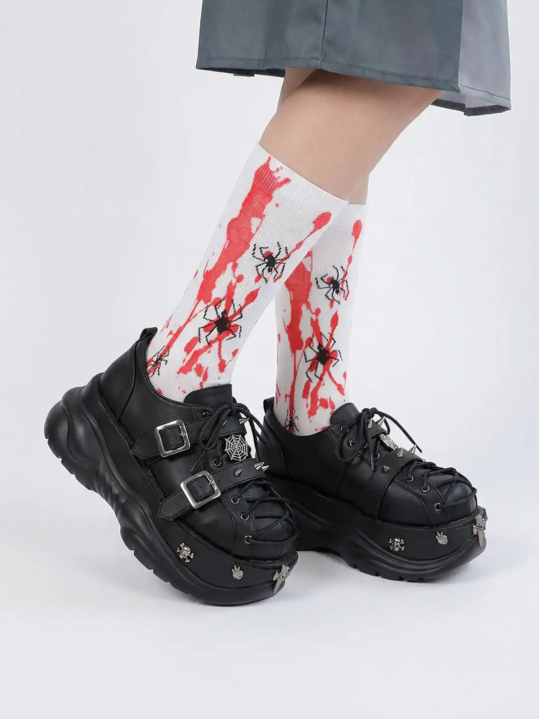 PINJIAHUI | Retro Y2K Metal Punk Platform Shoes