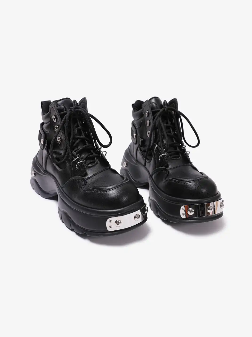 PINJIAHUI | Metal Detail Platform Boots