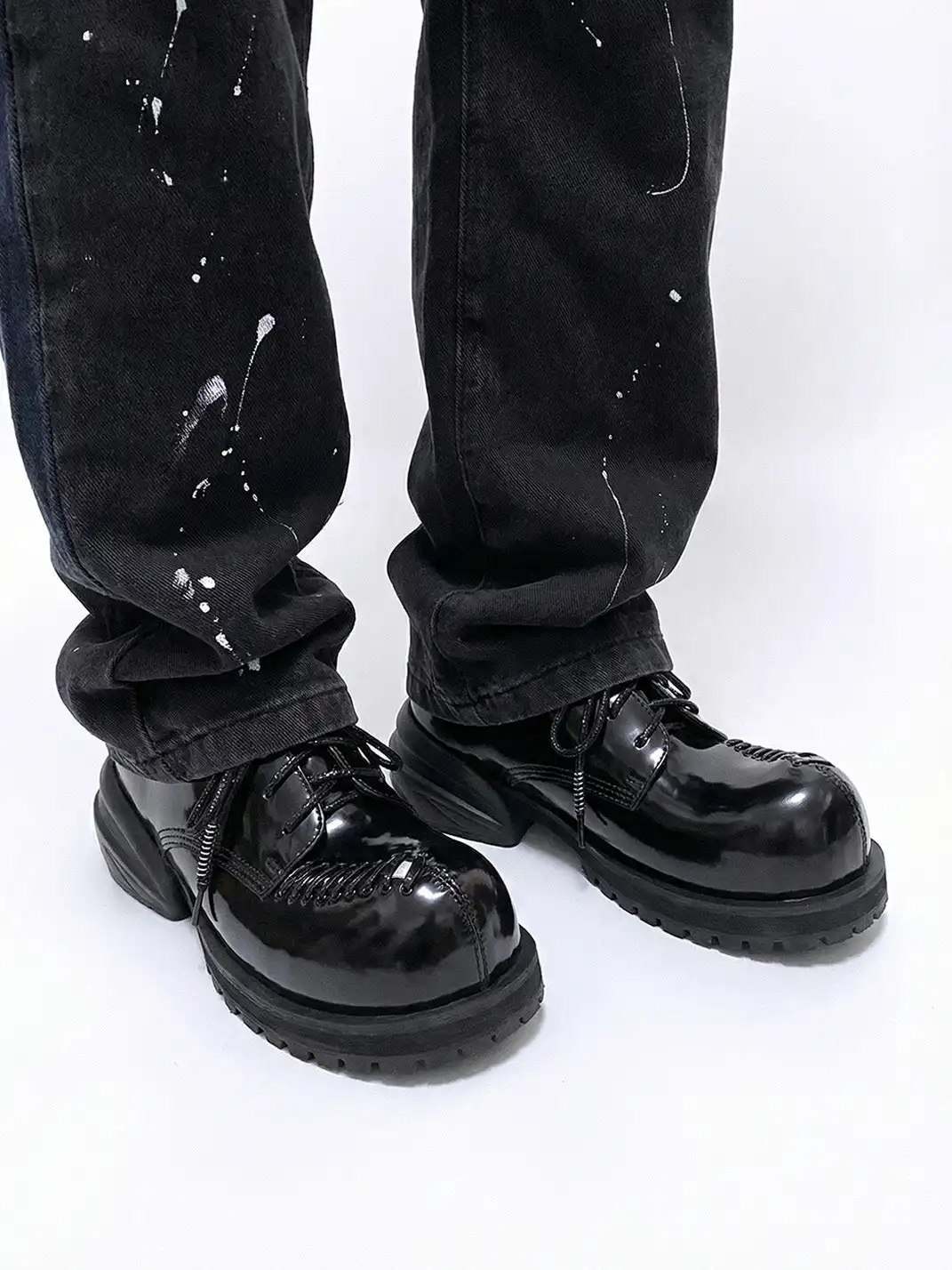 PINJIAHUI | Wide-toe Derby Shoes