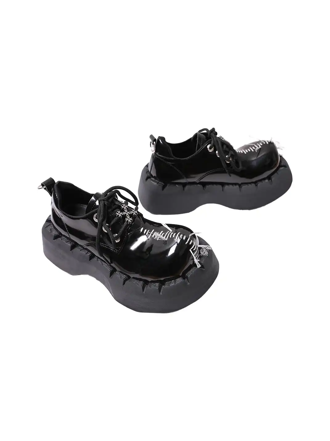 PINJIAHUI | Seam Wide-toe Platform Shoes